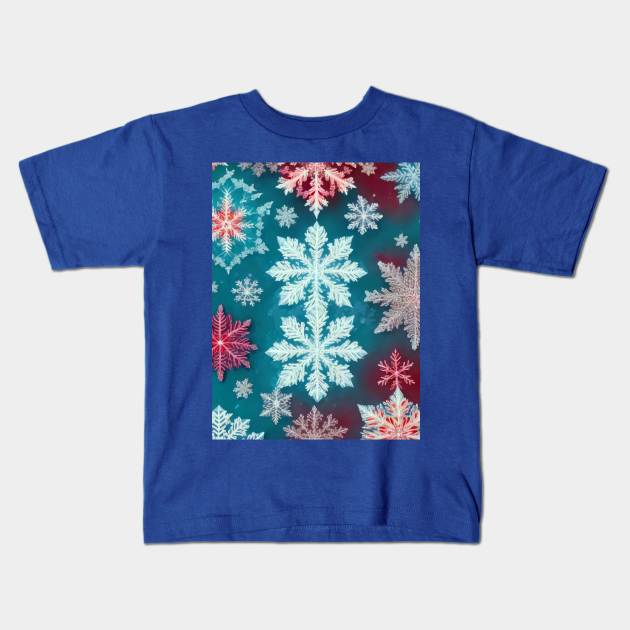 Colourful Ice Crystal Kids T-Shirt by likbatonboot